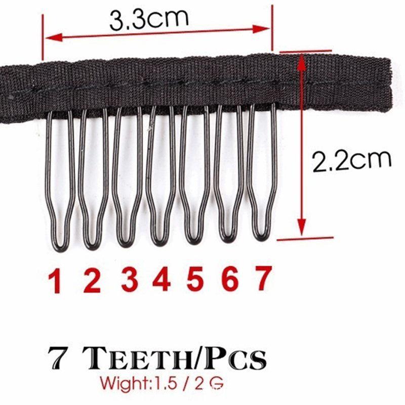 Wig Accessories: Net Cap, Steel Fork, Hair Comb, Clips, Hairpin Insert