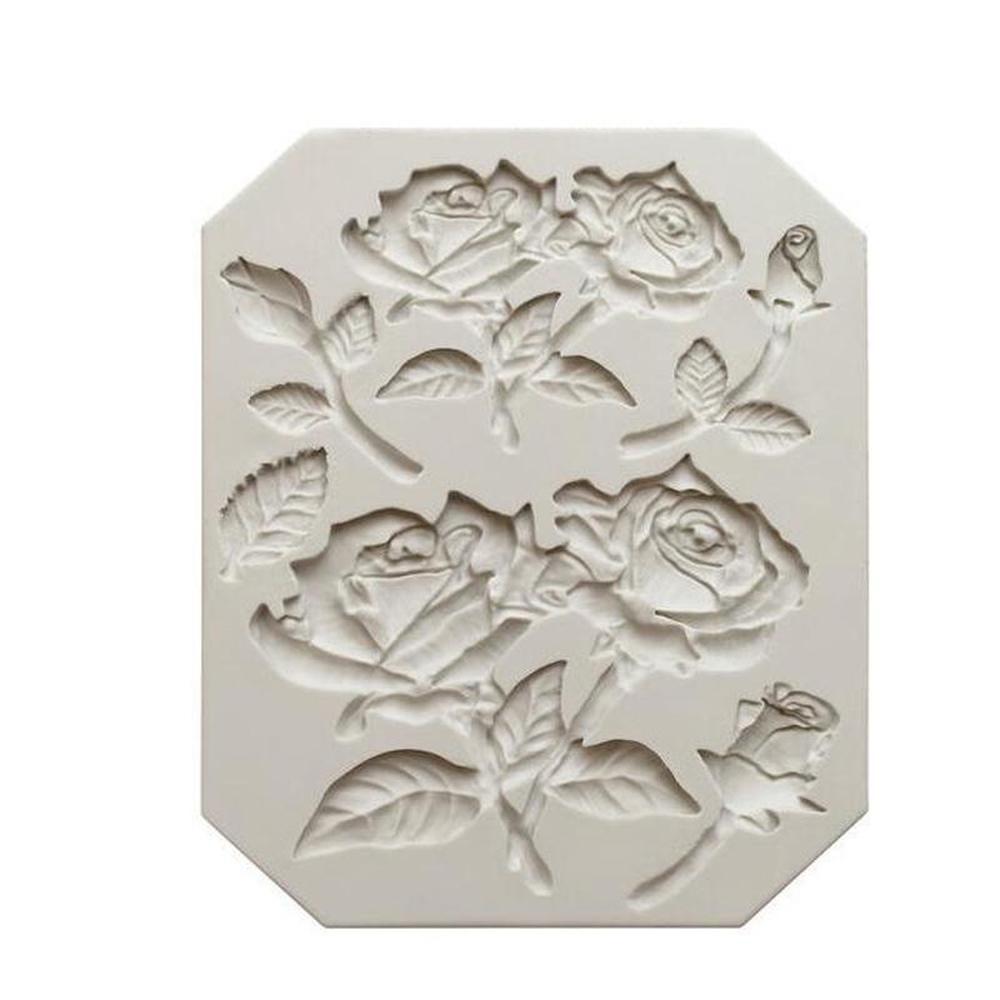 Silicone Mold Rose flower shaped soft candy cake mold chocolate soft candy tool baking appliances