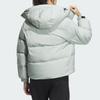 Adidas Climawarm Core Detachable Hood Puffer Jacket, Water-Resistant Women Outerwear Mint-Green IW0774
