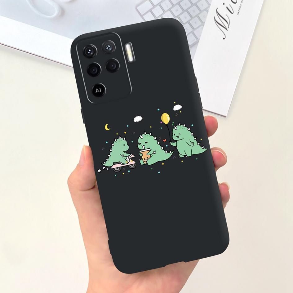 For OPPO Reno 5 Lite Case CPH2205 Popular Flower Soft Silicone Back Cover For OPPO A94 5G CPH2211 A 94 Reno 5Z Reno5 Lite Bumper