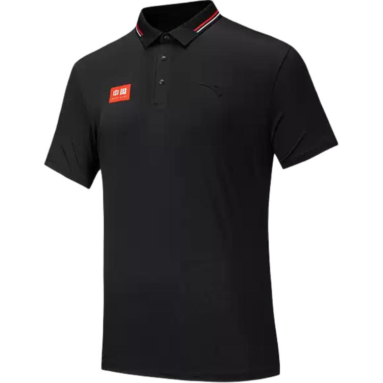 

Anta Training Series Color Block Soft Comfortable Breathable Versatile Short Sleeve Polo Shirt Men tops 152527139-3 M