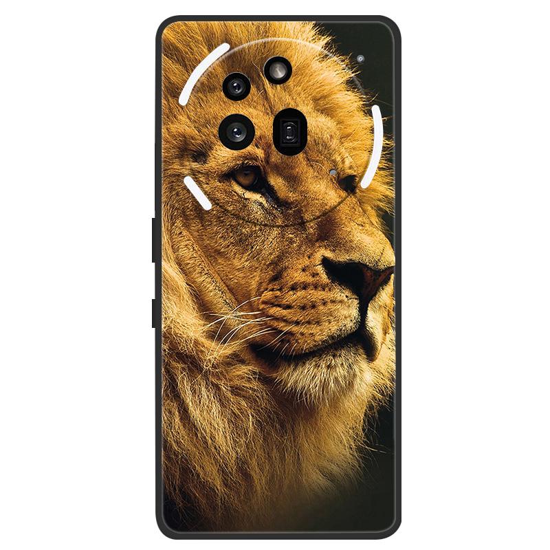 Phone Case For Nothing Phone 3A Pro Cover Lion Wolf Black Silicone Soft Back Cases For Nothing Phone3A Pro Case 3APRO A059P