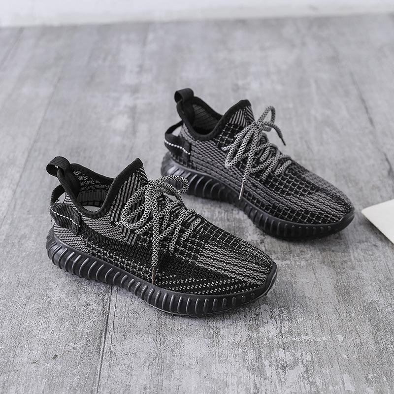 Women's Flyknit Korean-Style Spring 2026 Breathable Fashion Running Shoes