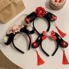 Flower Hanfu Headband Pearl Ancient Style Hair Hoop Classical Chinese Style Headwear  Princess