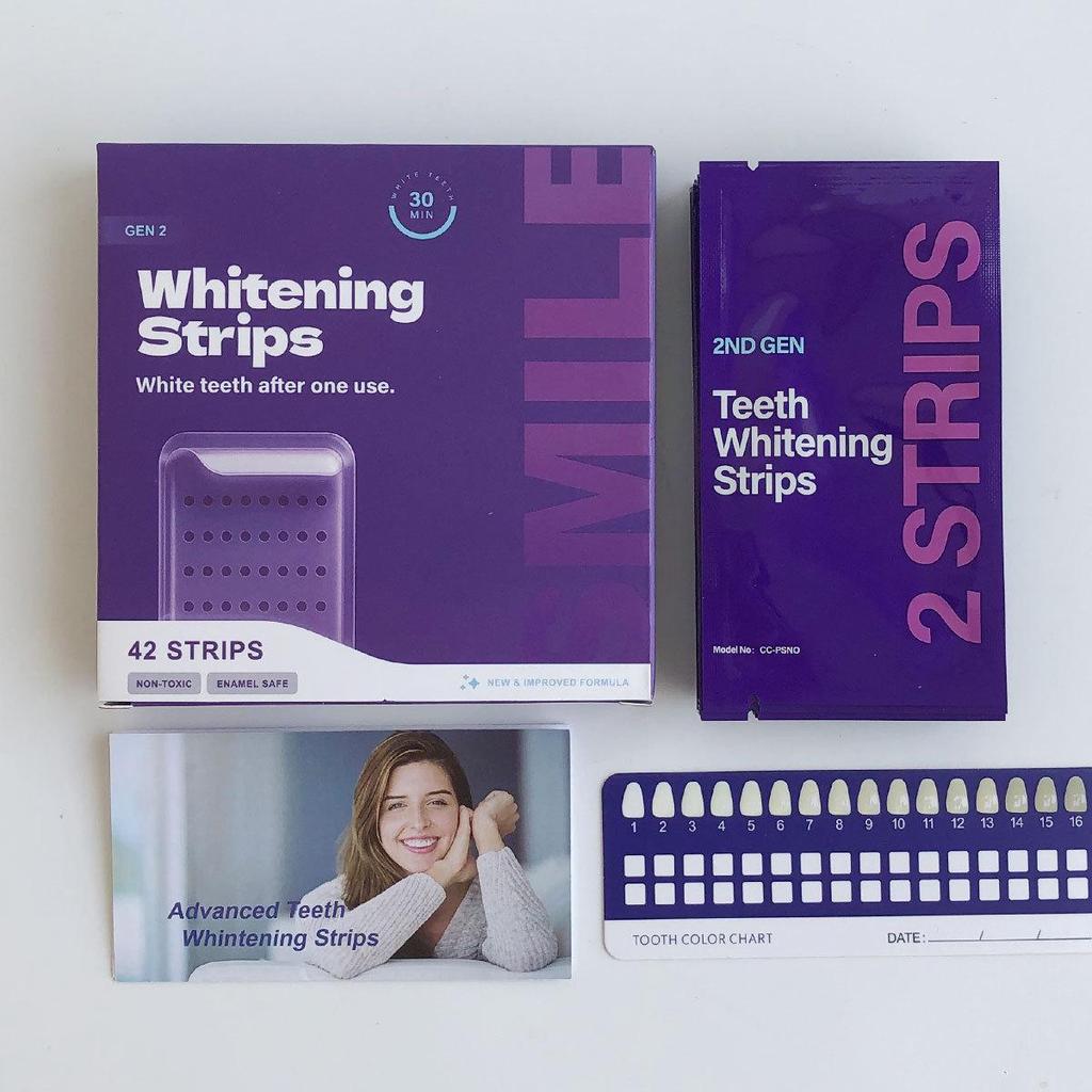Strisce Sbiancanti Viola per la Rimozione Delicata delle Macchie e un Sorriso Bianco Luminoso - Regione USA