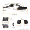 Gas Pedal w/Brake +Clutch Pad & 24"/36'' Throttle Cable Bracket Spring Kit XL Series Billet Aluminum Non-Slip Black/Silver
