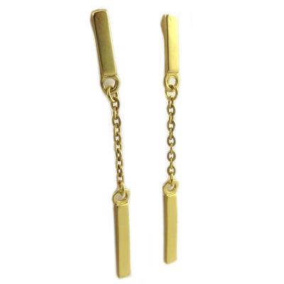 [Q7814] – Designer-Ohrringe „Antica“ aus Gold – 65 x 3 mm