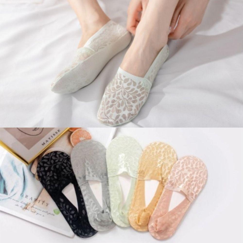 

Sexy Lace Women s Socks Flower Mesh Short Socks Quality Ankle Socks Summer чорний