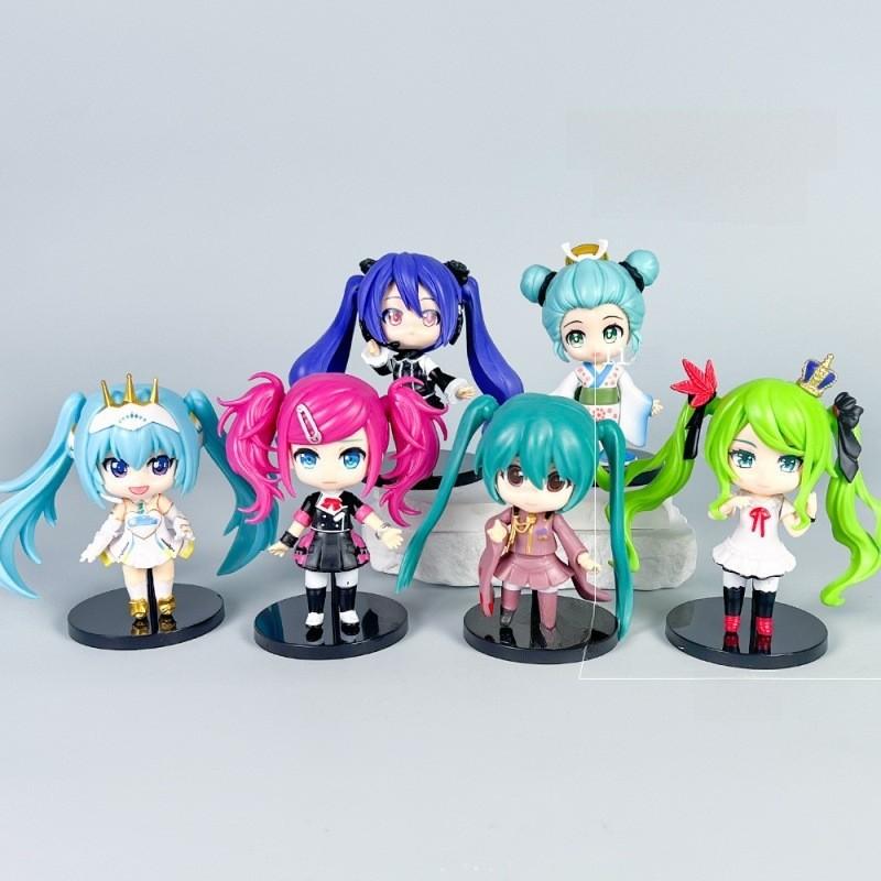 Hatsune Miku Pvc Figurine Collection Set With Assembly For Anime Enthusiasts And Display