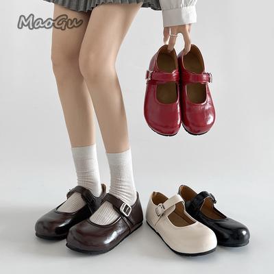 Fashion Women's Thick Bottom Cute Casual Shoes Mary Jane Single Shoes Autumn Women Footwear Trendy Design Cross Buckle Fashion Shoes