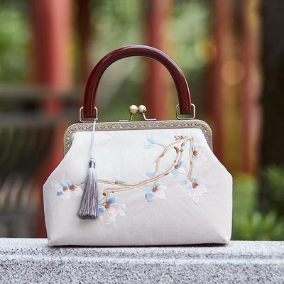 Cheongsam Antique sac à main rétro broderie femmes sac à la main florale polyvalent dame sacs à bandoulière