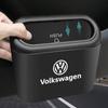 Car Vehicle Case Storage Box Black ABS Square Pressing Trash Can For Volkswagen B5 B6 B7 T4 T5 Golf 4 5 6 7 Polo Passat Tiguan Jetta Gol