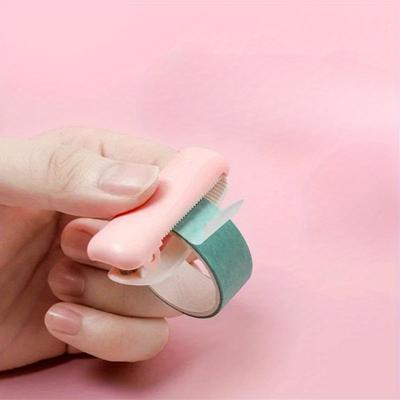 1pc Washi Tape Cutter Mini Portable Candy Color Plastic Tape Cutter for Tape Organzier Arts DIY Crafts Scrapbooking Tools