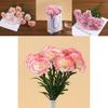 Artificial Carnation Silk Flower Arrangement For Home Office Party Decoration