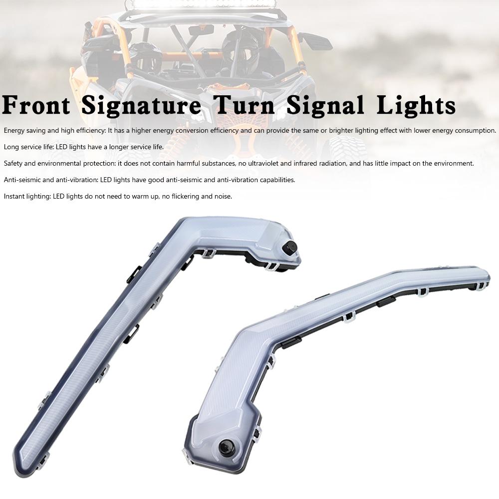

Front Signature Turn Signal Lights For Can-Am Maverick X3 XDS XRS 2017-2023