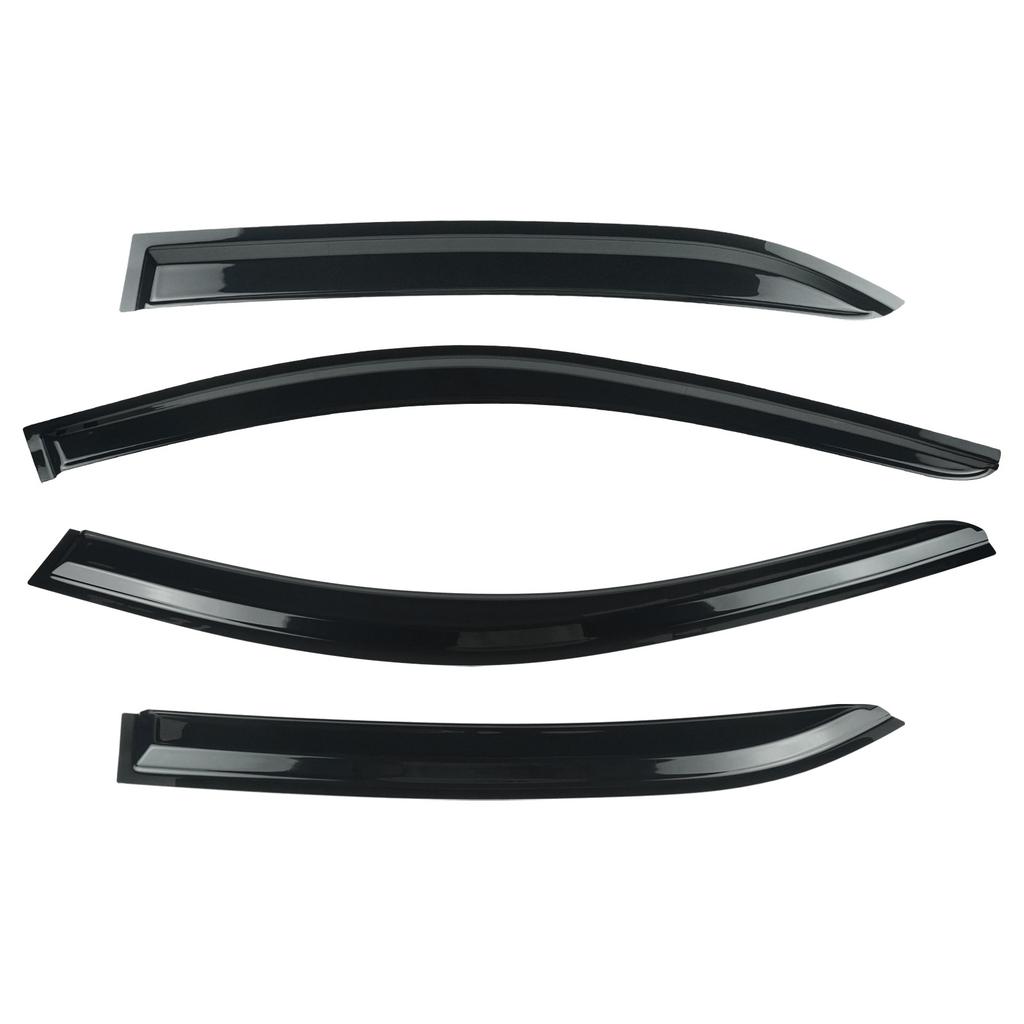 4pcs Black Auto Window Wind Rain Sun Deflectors Protector Guard Sheet For Mercedes-Benz E-Class Saloon W212