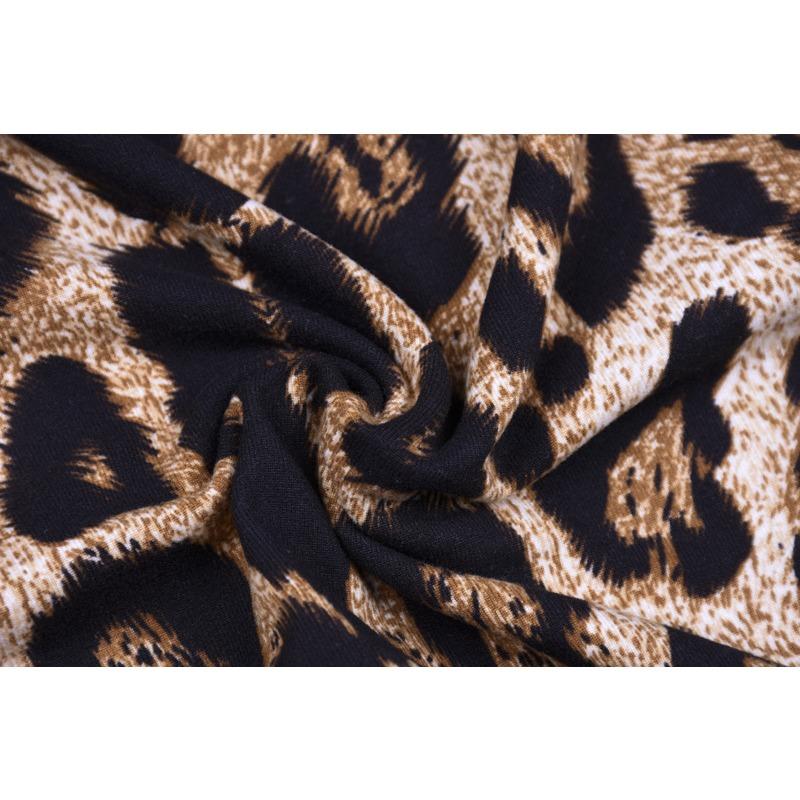 GMXIA Spring Sexy Thin High Neck Tight Print Long Sleeve Jumpsuit Woman