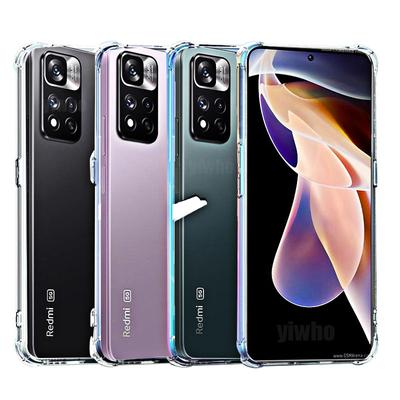 Shockproof Silicone Soft Case for Xiaomi Redmi Note 11 Pro 10 10T Pro Lite 11Pro + Clear Case Transparent Cover Poco X3 Pro 11t