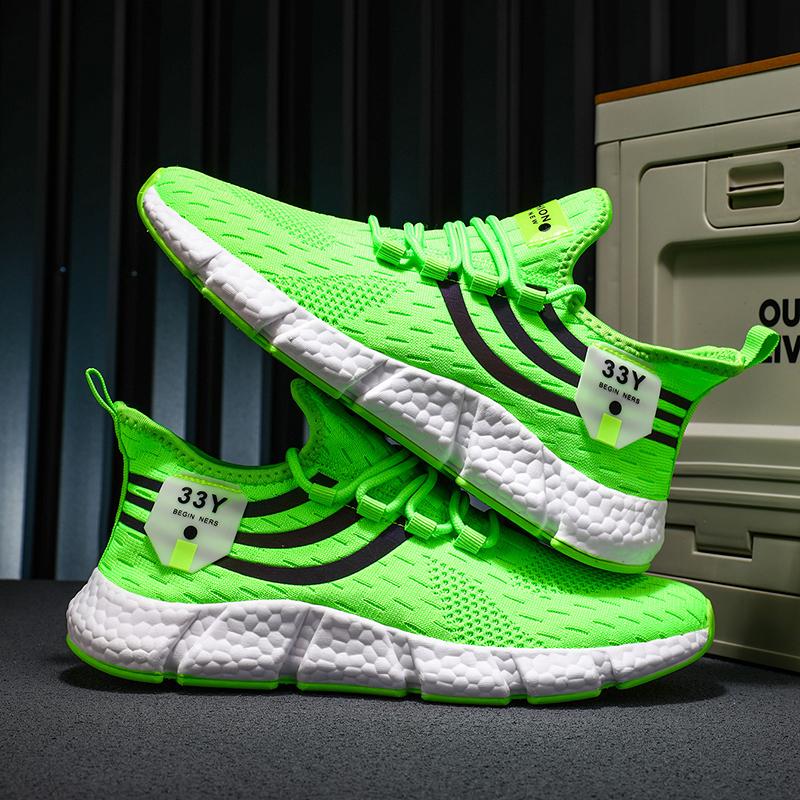 New Mesh Casual Sports Shoes Men's and Women's Running Shoes Large Size Breathable Couple Shoes 36-46 Size