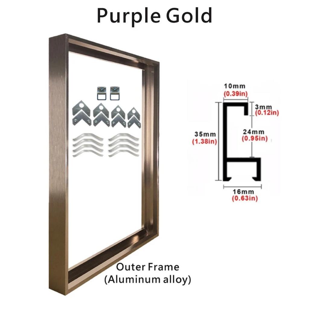 HOMZY 8 Renk 40x50 30x40cm Tuval Resim Metal Alüminyum Dış Çerçeveler Yağlı Boya Sanat Eseri Duvar Sanatı Fotoğraf Poster Ev Dekorasyonu