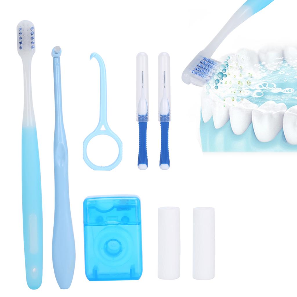 Orthodontic Oral Care Kit Teeth Brace Cleaning Brush Interdental Brush Orthodontic Wax Tools