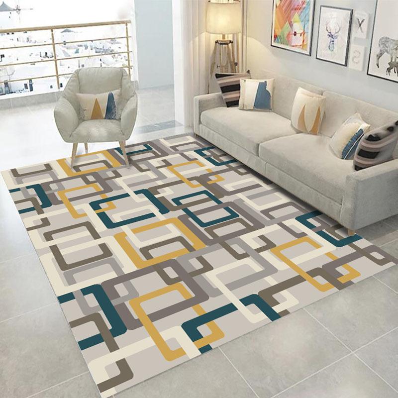 Nordic Style Carpet Home Large Carpet Living Room Sand Coffee Table Carpet Floor Mat Bedroom Bedside Blanket Kitchen Floor Mat