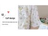 Goddess Style Slimming Ruffled Floral Tea-length Dress