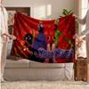 Rainbow Friends Personalized Flannel Blanket, Custom Printed Text Name, Warm Soft Blanket For Couch Bed