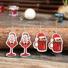 Cross-border Retro Cartoon Santa Claus Cup Earrings