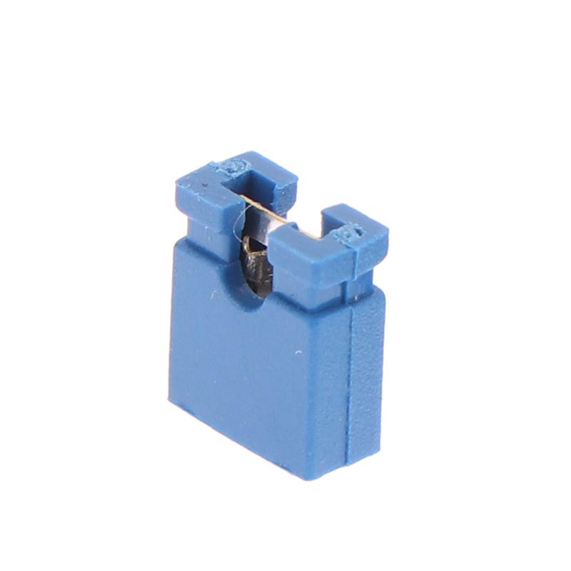 100Pcs Pitch Jumper Shorted Cap & Headers & Wire Housings 2.54Mm Shunt Shorting Block Pin Connector Cap