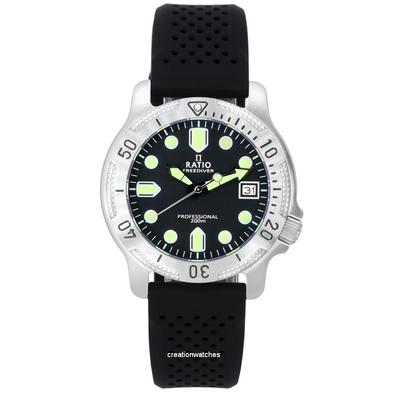 Męski zegarek FreeDiver Professional Sapphire z czarną tarczą Kwarcowy RTF021 200M