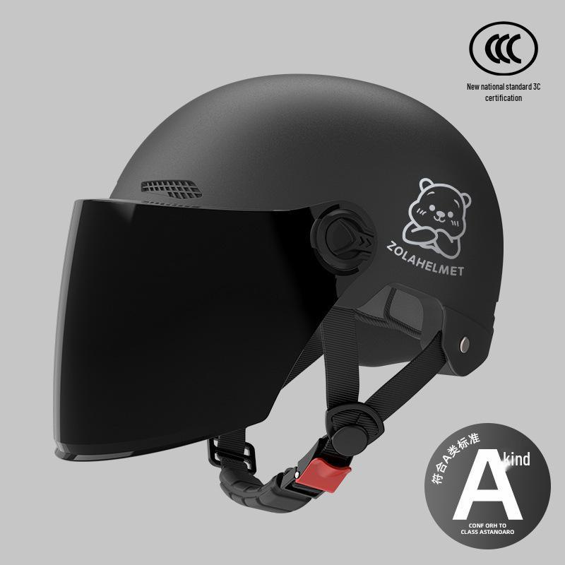 Women's Lightweight Electric Bicycle Helmet with Ear Protection, Ventilation, and Sunscreen Features for Winter Warmth