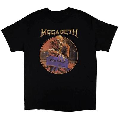 Offiziell lizenziertes Megadeth Peace Sells Tracklist Herren Schwarz T-Shirt Megadeth