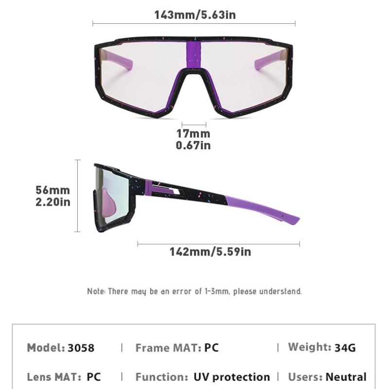 Photochromic Sunglasses Outdoor Sports Bike Cycling Glasses Man MTB Climbing Glasses Women Driving Bicycle Eyewear New
