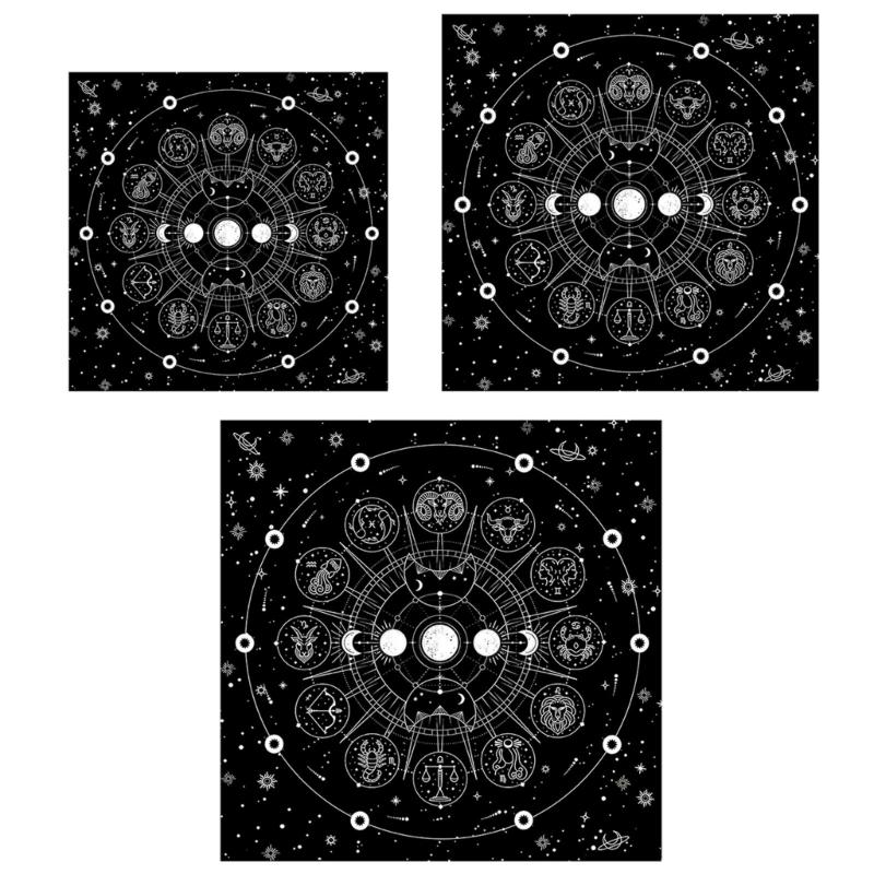 Divinations Table Cloth Board Game Oracles Card Pad Support Mat