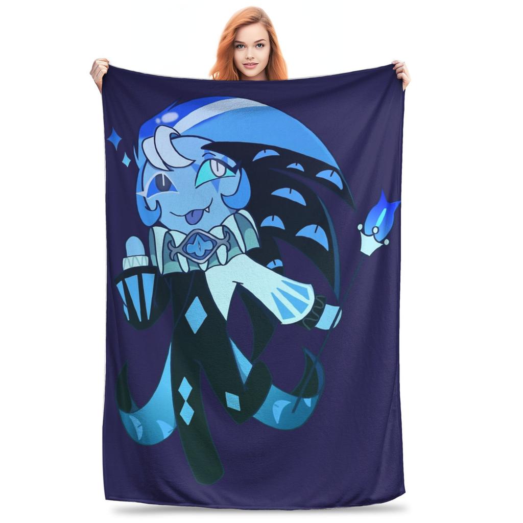 Pure Vanilla and Shadow Milk Blankets Cookie Run Kingdom Plush Awesome Warm Throw Blankets for Home Summer