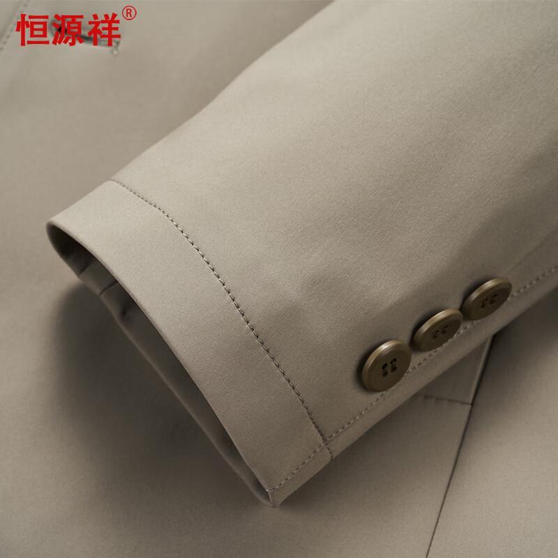 Hengyuanxiang Men's Wrinkle-Free Business Casual Jacket