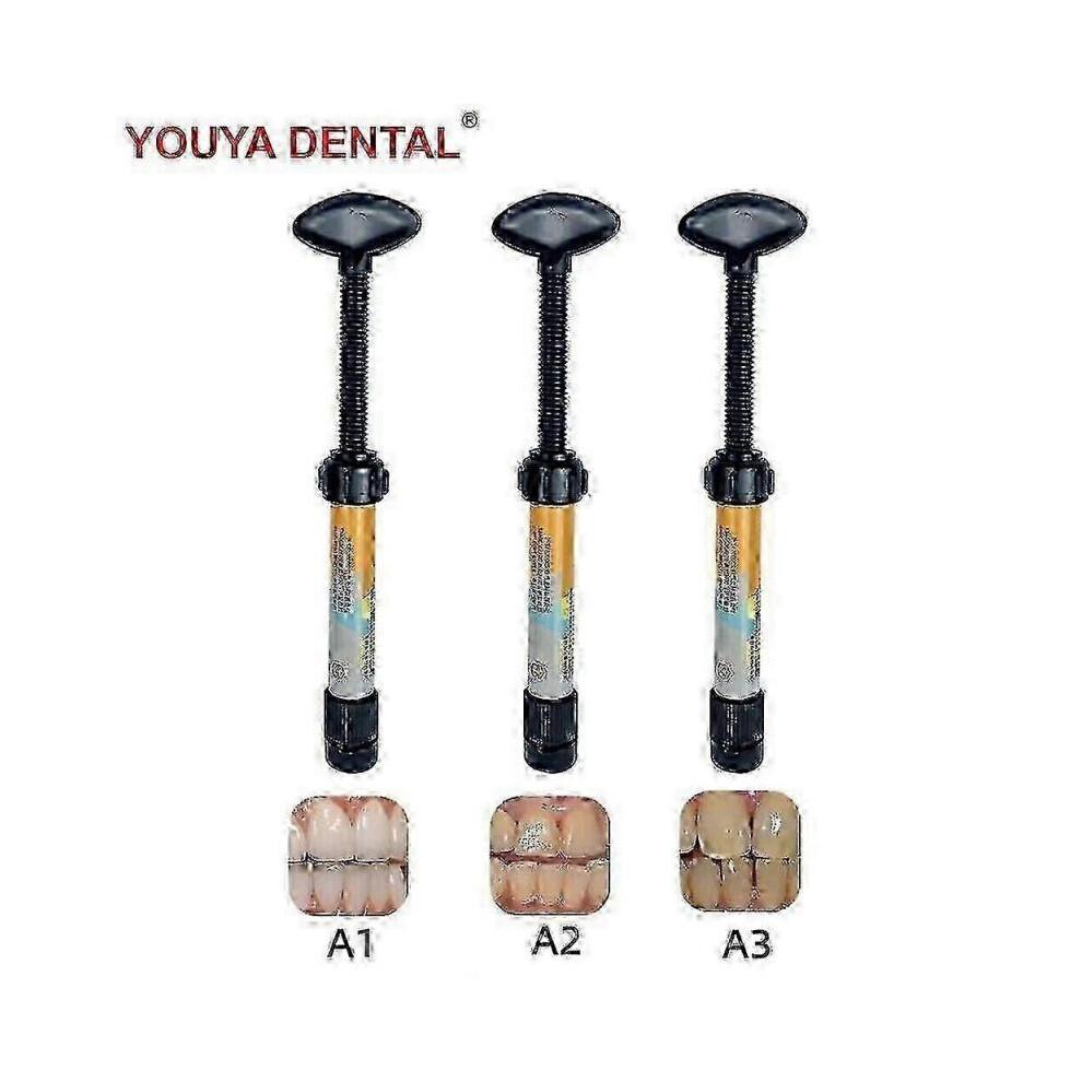 (a3)Resina Dentale Riparazione Denti Cemento Dentale Riempimento Cavità Forte Riparazione Restaurazione per Cura Dentale e Mantenimento Denti