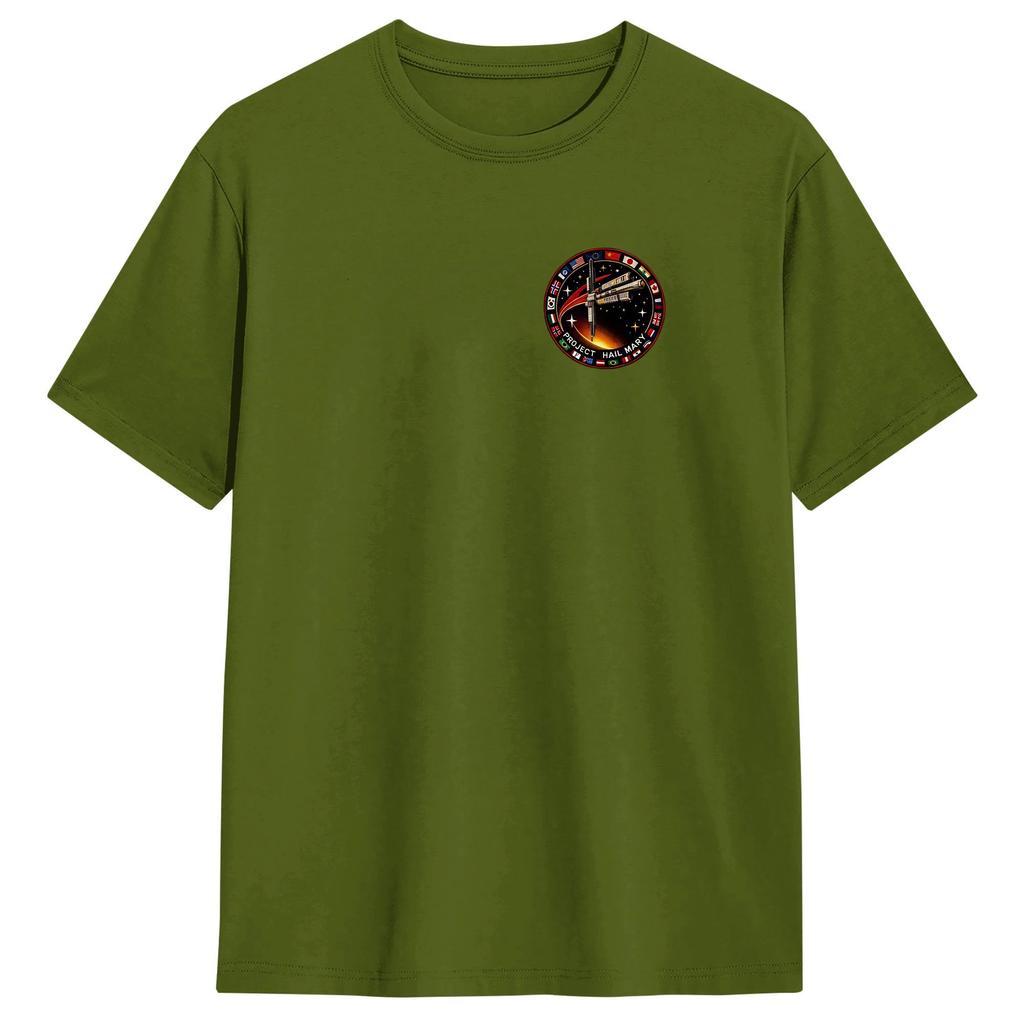 Project Hail Mary Space Mission Patch TShirt Summer 100 Cotton T Shirts For Male Design Tshirt Short Sleeve Awesome Top Tees