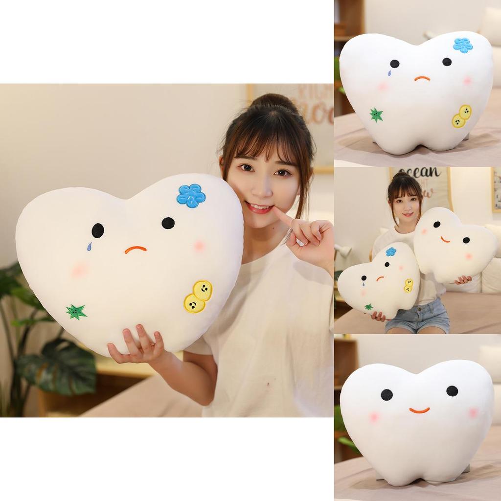 Creative Plush Duck Tooth Pillow Adorable Cavity Tooth Decay Soft Toy Gift For Kids
