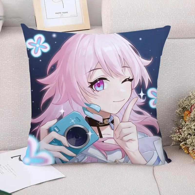 Pillow Cases Decorative Cushions Cover for Sofa Honkai Star Rail Pillowcases  Cushion Covers Pillowcase Car Decoration Body