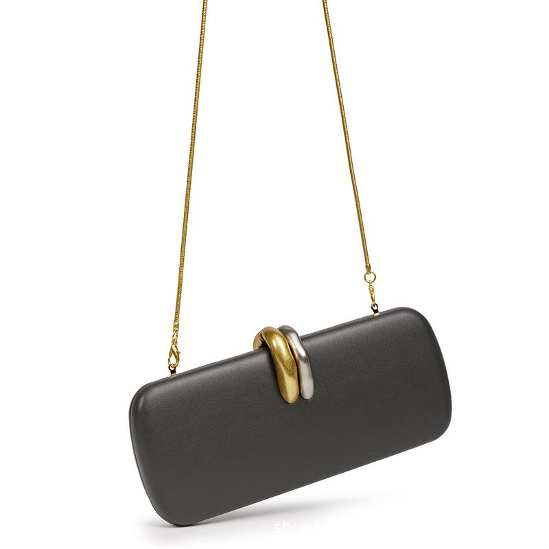 Elegant Box Clutch Ladies Evening Bags for Women Clip Bag Designer Handbags and Purses Shoulder Crossbody Bag  Wedding Purses