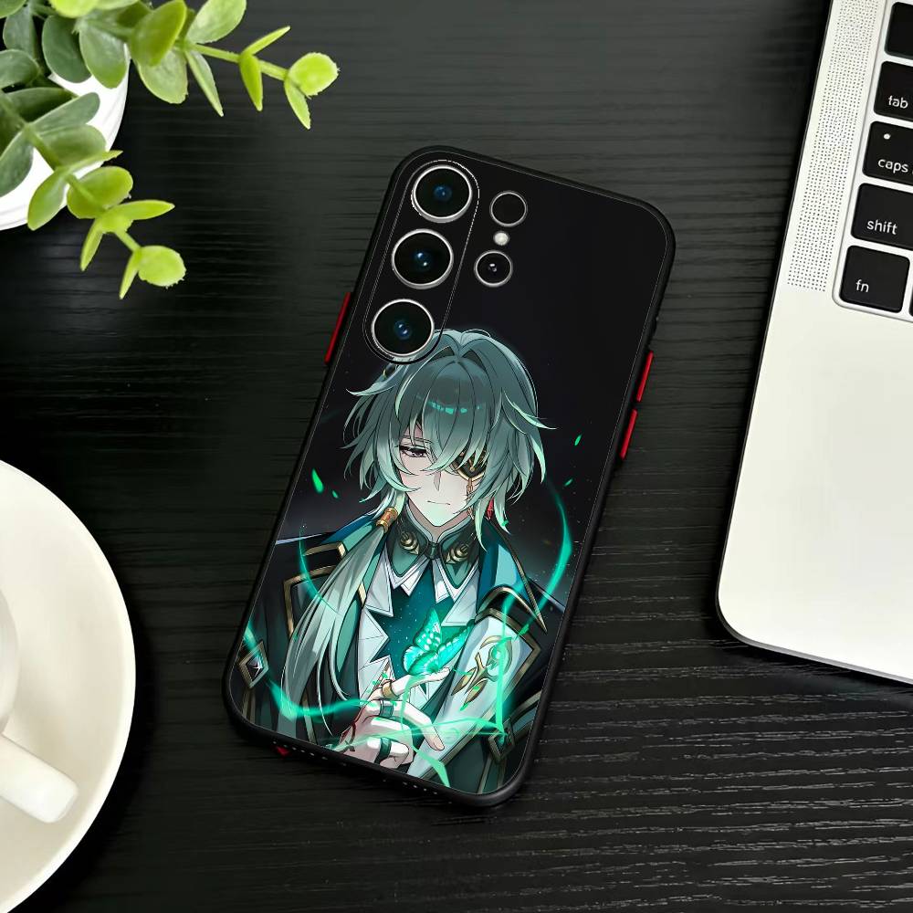 

Чехол для телефона R-HSR Honkai Star R-Rail Для Samsung S26,S25,S24,S23,S22,S21,S20,Ultra,Plus,FE Черный Мягкая крышка Samsung S21plus