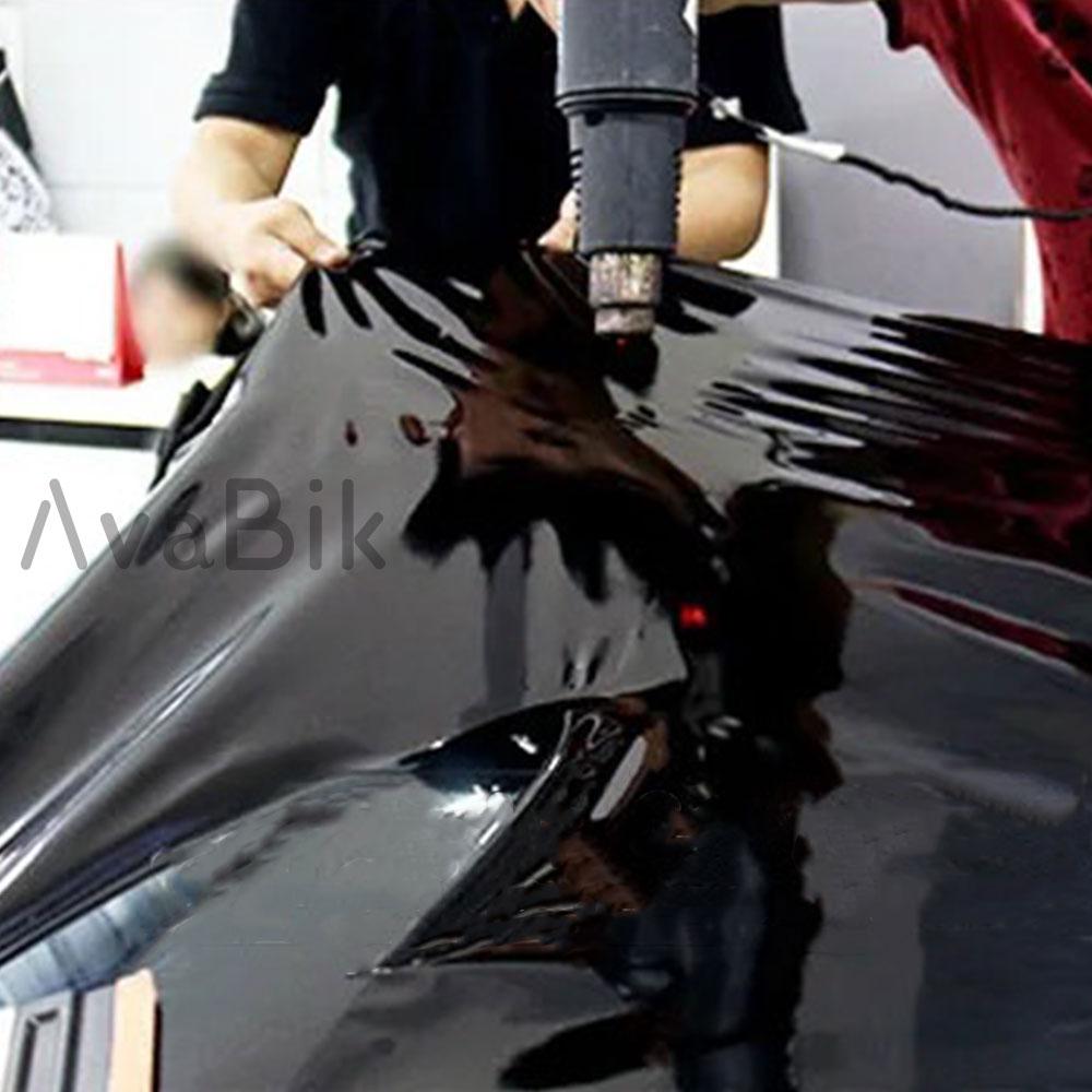 Glossy Black  30cm/60x152cm Ultra PET Piano Black Vinyl Wrap Film Self Adhesive Car Body Wrap Motorcycle Stickers Bubble Free