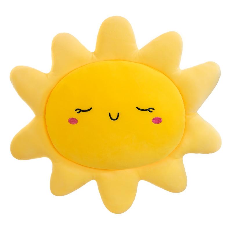 Sun Cushion Pillow Creative Sun Flower Plush Toy Children Soothing Sleeping Pillow Gift