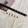 Women'S American Vintage Belt Casual Rivet Thin Leather Belt Punk Style Metal Rock Unique Versatile Belt Accessories