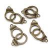 10pcs Charms Handcuffs Freedom 30x10mm 42x15mm Making Pendant fit,Vintage Bronze Tibetan Silver color,DIY Jewelry Supplies