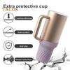 Silicone Cup Cover for 30/40 Oz Tumbler Cup Boot Food-Grade BPA-Free Reusable Durable Bottom Protector