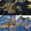 Tailor Toyo Aging Souvenir Jacket Sukajan DRAGON HEAD EAGLE Taylor Toyo TT15683-119 × (JP, Alphabet, 2XL, Black)