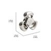 Three Leaf EDC Fidget Spinner Fashion Fingertip Rotating Toy for Relieving Stress Unique Manual Spinner Fidget Toy Adults Gifts
